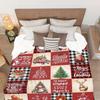 1pc Vintage Christmas - Themed Gingerbread Man, Christmas Truck Soft Blanket, Ideal Christmas Gift for Adding Festive Charm