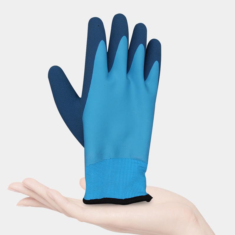 1 Paar Arbeitshandschuhe mit PU-Handflächenbeschichtung Sicherheitsschutzhandschuh Nitril Professionelle Sicherheitslieferanten Verdickt und warm