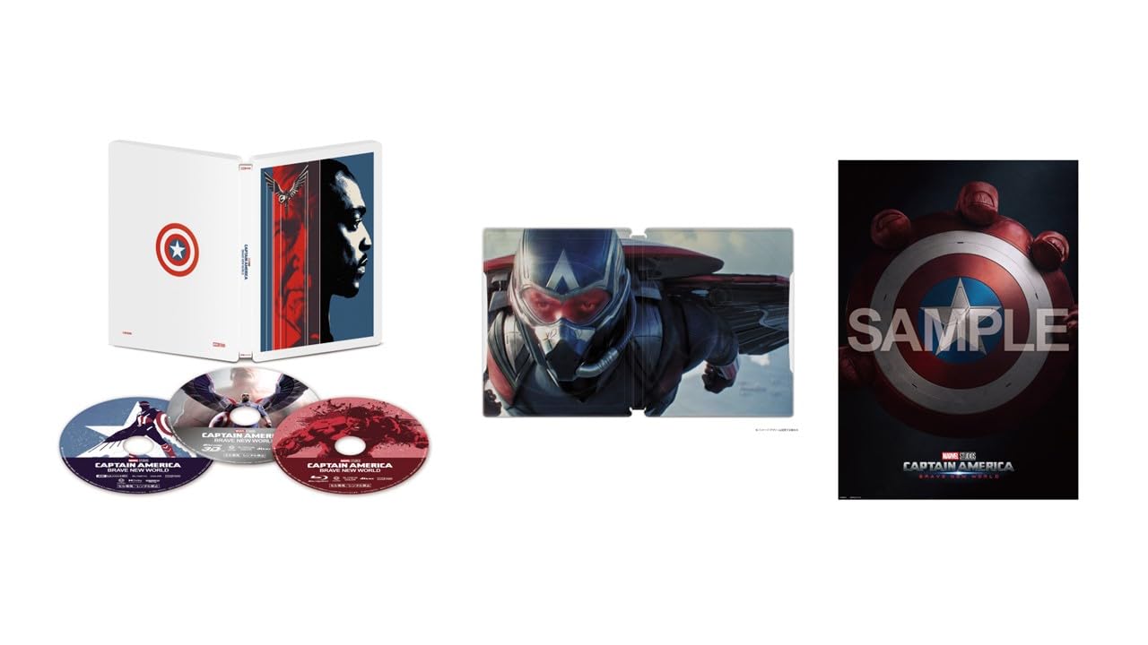 

Captain Brave New World 4K UHD 3D Set Edition Includes A3 Poster America + + Blu-ray (Limited Steelbook) [Blu-ray] (Teaser Art)