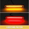 LED Side Marker Light 25952319 15114677 Front Rear Turn Signal Lights Fender Sidemarker Lamps for Hummer H2 2003-2009 Clear Lens Amber Red Light 2