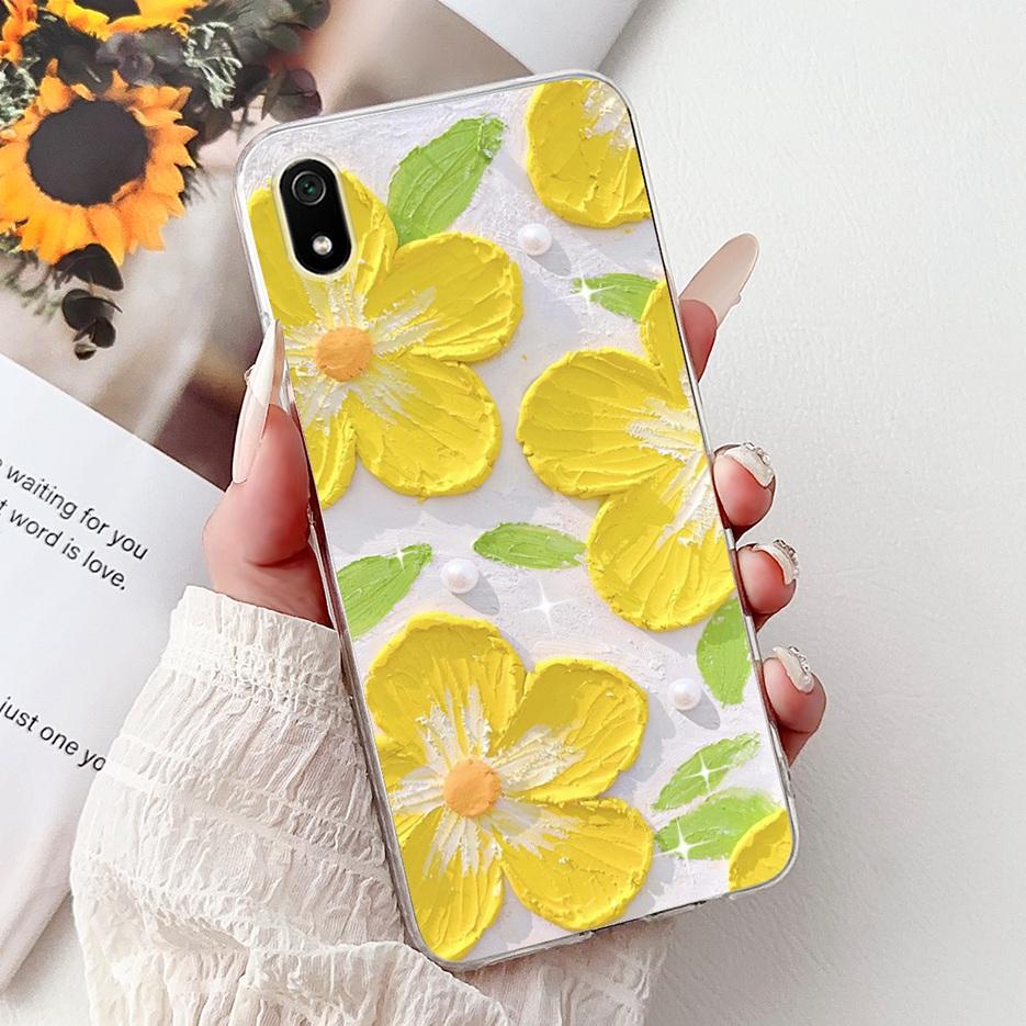 For Xiaomi Redmi 7A Case Redmi7 Luxury Fashion Painted Cover Soft Silicone Phone Case For Xiaomi Redmi 7 7A Redmi7A Fundas Coque