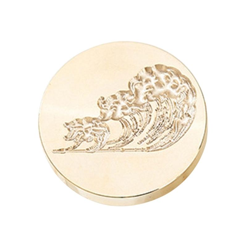 Welliges Texturiertes Wachssiegel Stempelkopf Metall Wachsstempelkopf für Valentinstagskarte Geburtstagskarte Einladungen Umschlag