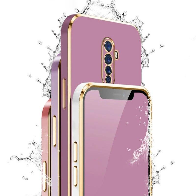 Do etui OPPO Reno2 F oppo Reno2z etui na telefon Oppo Reno 2 etui CPH1989 CPH1907 pokrywa luksusowe kwadratowe poszycie odporna na wstrząsy tylna pokrywa