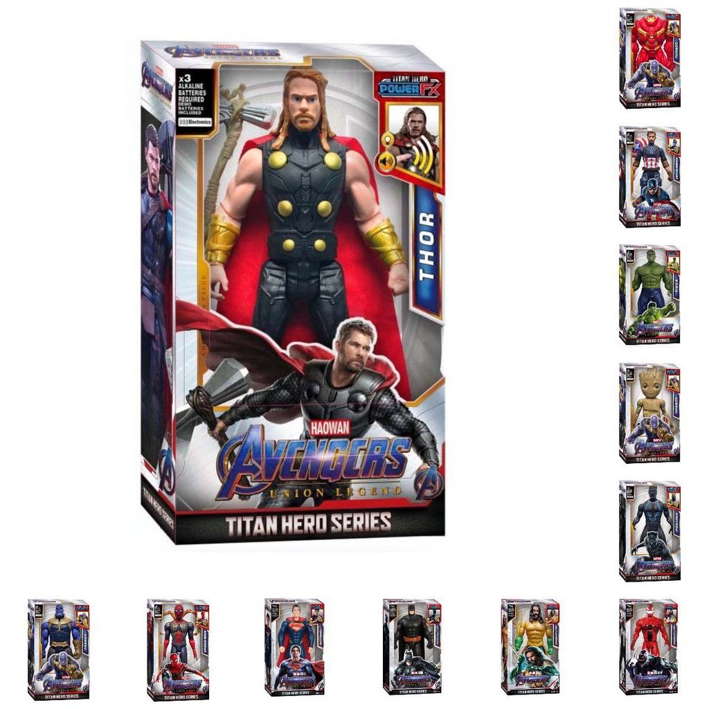 Captain Thor Spiderthanos Hulk Venom Ronin Groot Action Figure Toys