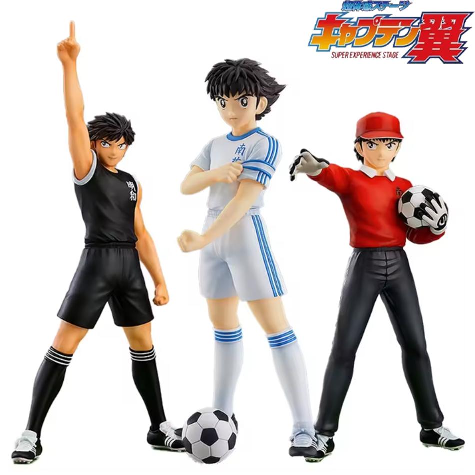 18cm Captain Tsubasa Anime Model Ozora Tsubasa Action Figures Hyuuga Kojirou/Wakabayashi Genzou Figurine Collection Figure Gifts Premium Quality