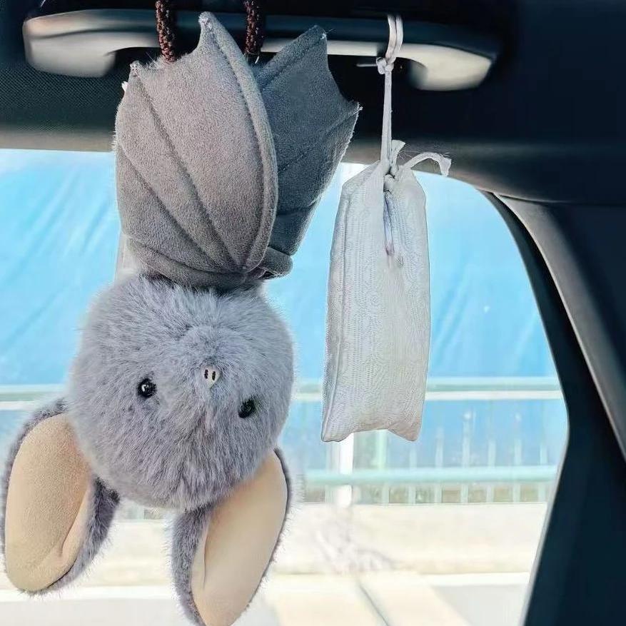 18Cm Kawaii Hanging Bat Plush Toy Grey Broox Bat Stuffed Animal Doll Cartoon Soft Bat Plushies Home Decor Birthday Gifts Girl