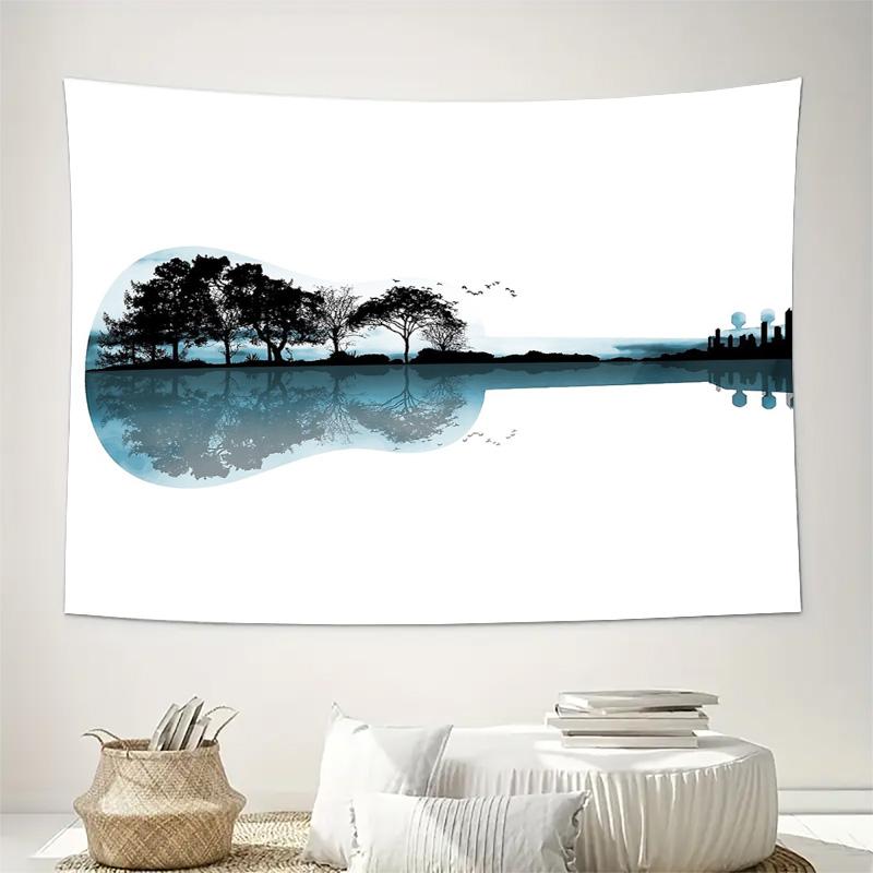 Natur Tapisserie Wald Wandbehang Waldlandschaft Dekor Berg Sonnenuntergang Kulisse Ästhetische Raumdeko Bohemian Wandkunst Nat