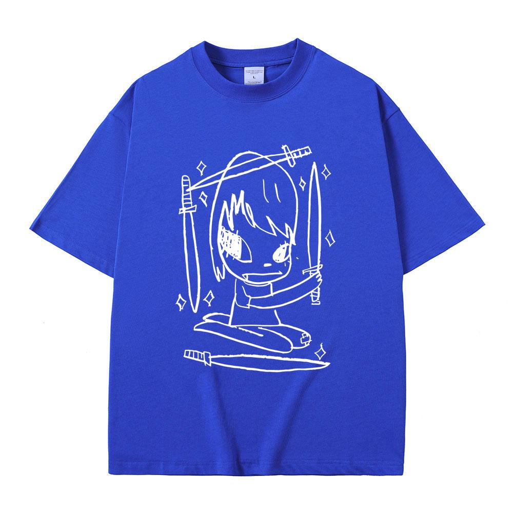 Yoshitomo Nara Graphic Tshirt Summer Unisex Women Casual High Quality Soft Cotton T Shirts Male Fashion Funny Tshirt Streetwear