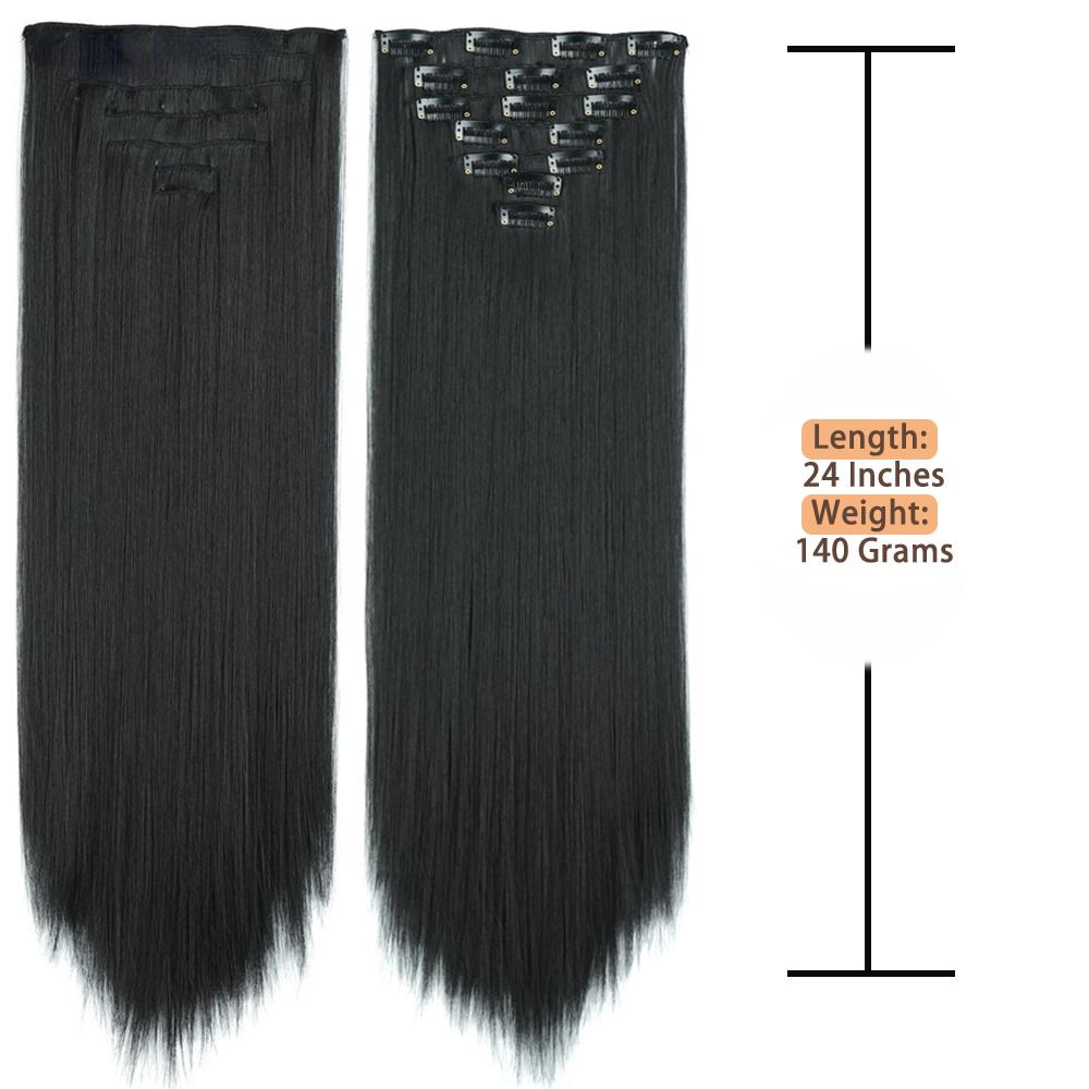 MISS WIG 16 клипс для длинных прямых волос — фото 5