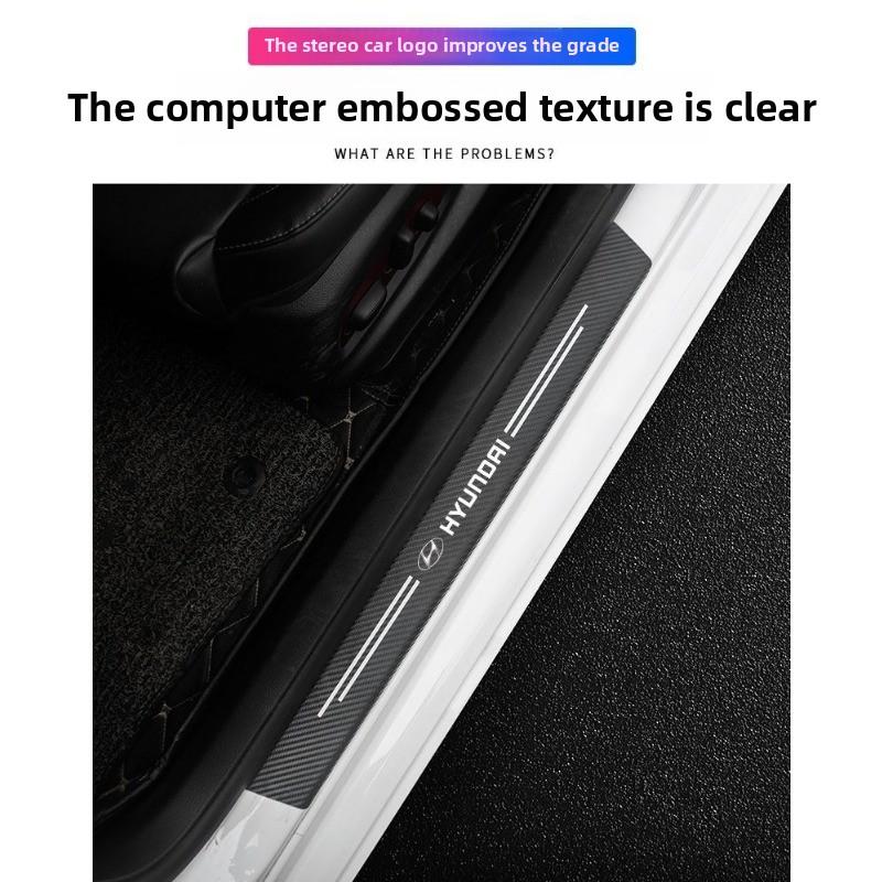 4 Stück/Set General Motors Einstiegsleistenschutz Kratzfeste Aufkleber Auto Kofferraumaufkleber Auto Dekorationsprodukte