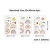 1Pc Cartoon Love Cloud Rainbow Wall Stickers Kids Room Decoration Bedroom Children Room Wall Art Living Room Decor for The House