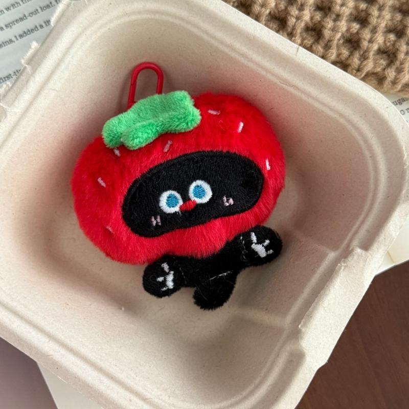 1pcs Cute Cartoon Plush Keychain Creative Fashion Pendant Simple All-matching Bag Decoration Accessorie