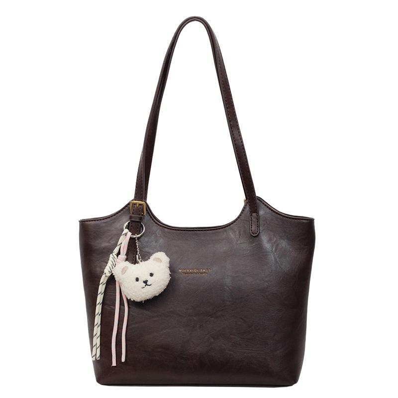 PU Tragetasche Damen Große Kapazität Schultertasche Unterarmtasche