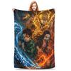 Super Soft Slayers Kimetsu Yaiba Manga Throw Blanket Premium Fleece Lightweight Bed Blanket Cozy Plush Blankets All Season Use