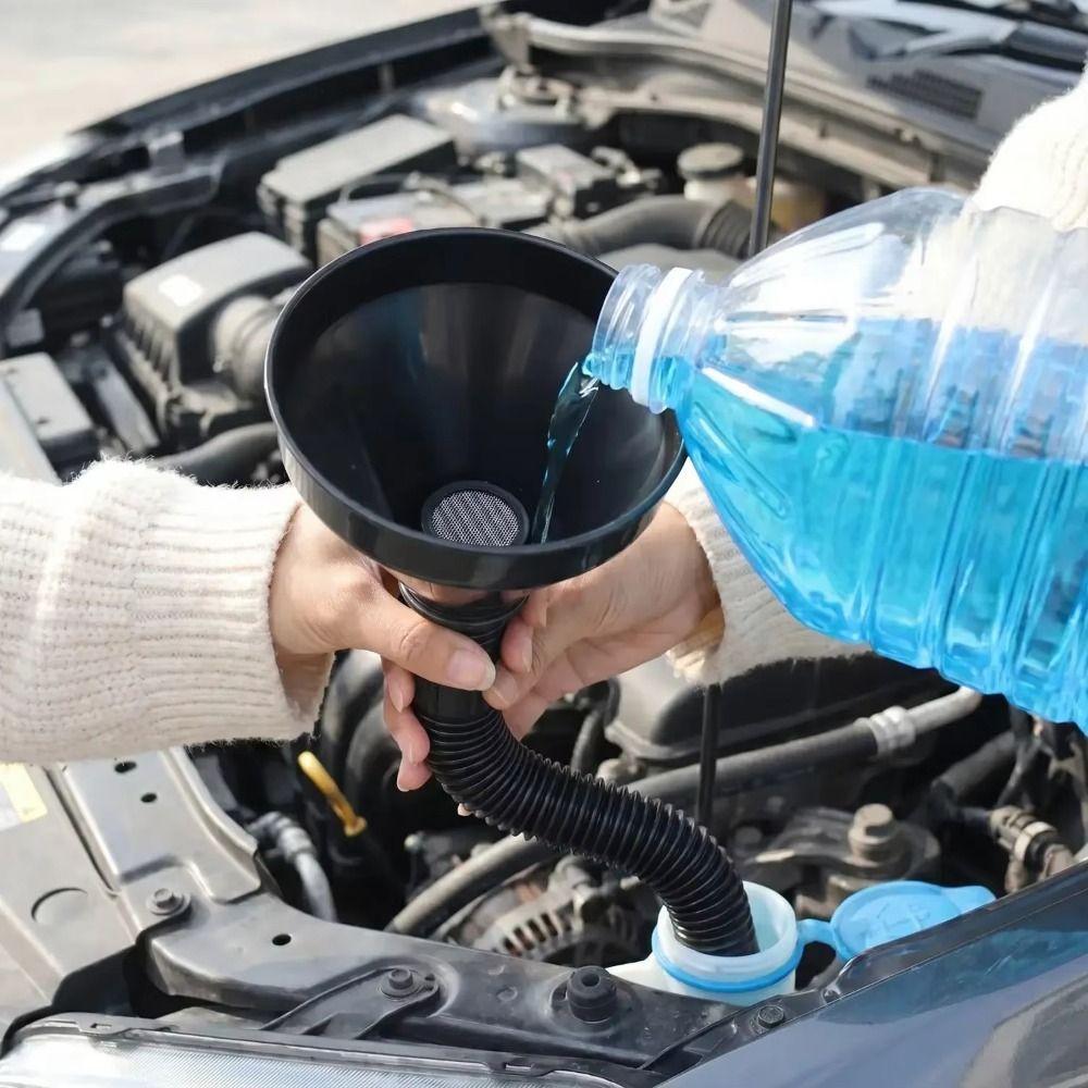 Multi Caliber Automotive Fuel Funnel Flexible Automotive Funnel Different Vehicles