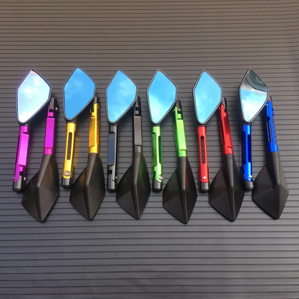 Motorbike Motorcycle Big Rearview Mirror Folding Side Mirrors CNC Aluminum Adjusting for KAWASAKI HONDA SUZUKI YAMAHA DUCATI