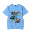 Ladies' Loose Casual Fun Moo Deng Bouncing Pig Print Pure Cotton Short Sleeved Top T-Shirts Women’s