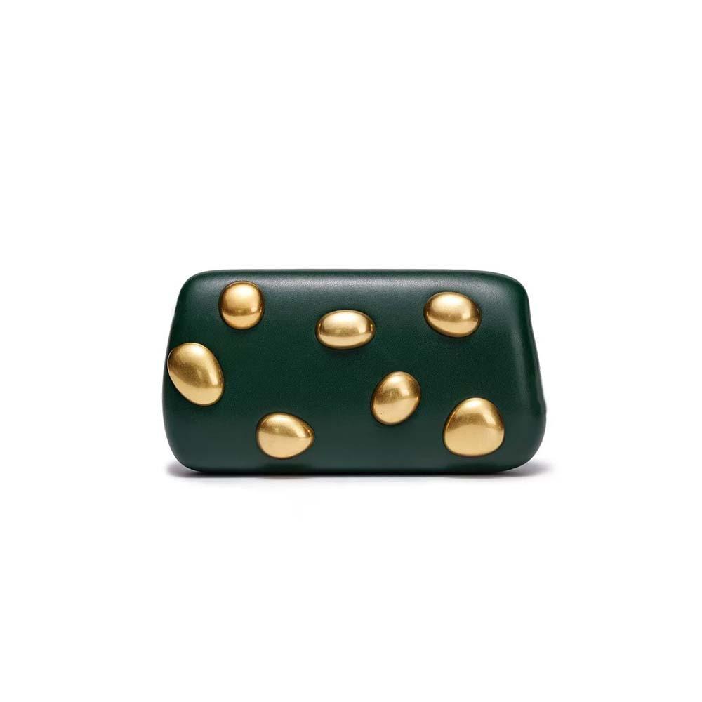

Women S Shoulder Oblique Span Bag Dingtalk Special-Shaped Styling Bag Dinner Clutch Bag зелений