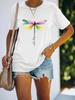 2024 Women's Short Sleeve Dragonfly Top