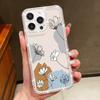 Křišťálový diamantový olejomalba Květina Průhledný kryt pro iPhone 16e 16 14 15 Pro Max 13 12 Pro Max 11 Měkký silikonový kryt na telefon Coque