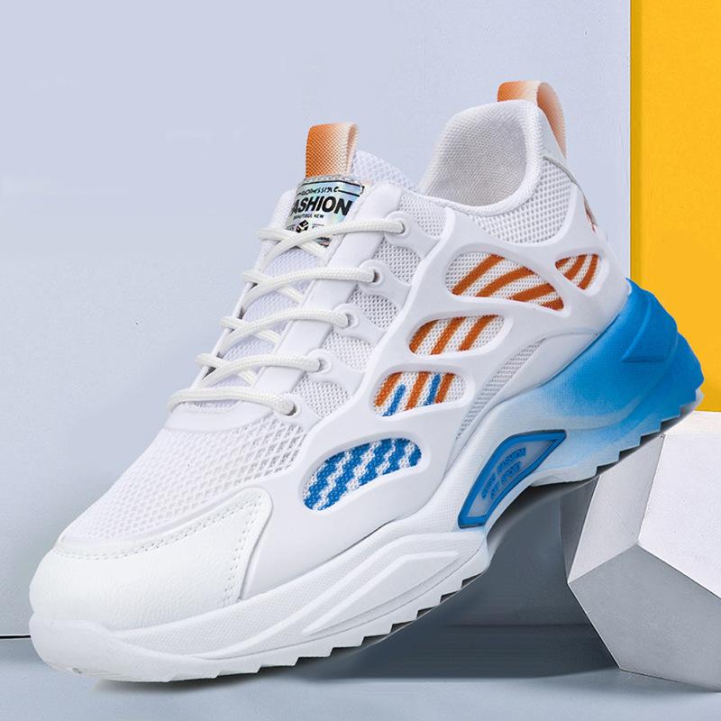 Spring New Men's Shoes Mesh Breathable Lightweight and Fashionable Sneakers for Teenagers Outdoor Running Shoes