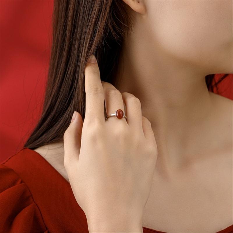 Unisex Bead Finger Jewelry Fashionable Wedding Rings Adjustable Size Opening Rings Metal Material Adjustable Rings
