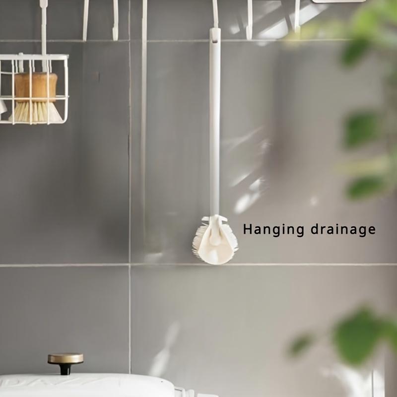 Faltbare 360-Grad-Rundum-Reinigungssilikonbürste mit langem Griffdesign, wiederverwendbar für Flaschen und Tassen