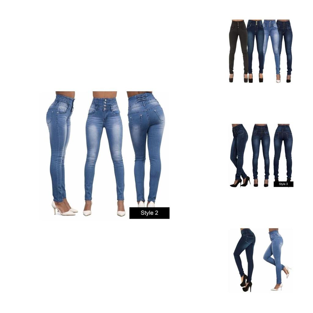 Premium Quality Women High Waist Skinny Pencil Denim Jeans For Stylish Comfort