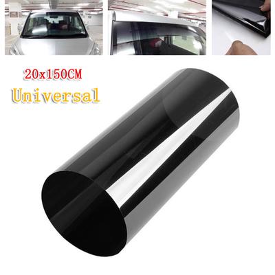 20 cm * 150 cm Araba Ön Cam Güneş Filmi Siyah Şeffaf Pencere Folyoları UV Koruyucu Güneş Gölge Etiket