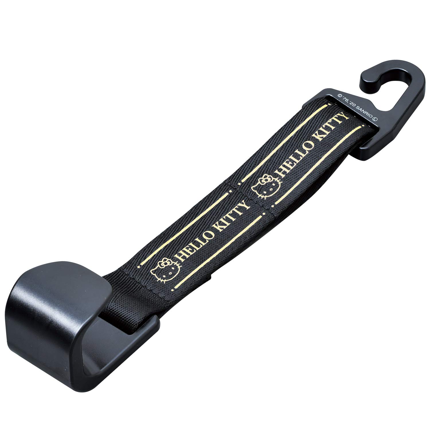 

SEIWA Car Hello Kitty Headrest Adjustable for Convenience Store Bags Hook, B&G Black/Gold, KT549, Mount, Length, чорний