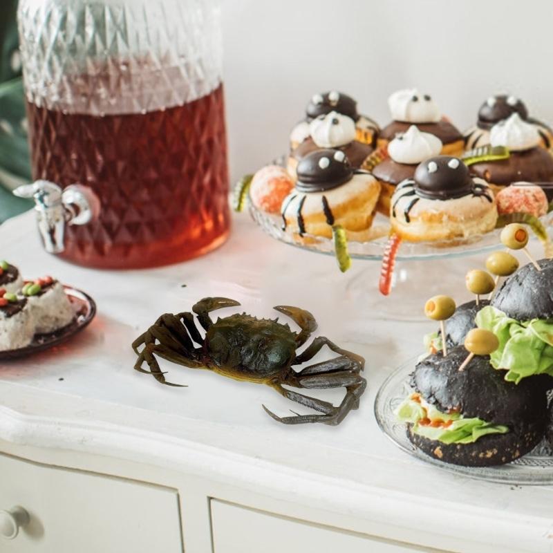 Realistic Artificial Chinese Mitten Crabs Realistic Artificial Crabs Decors for Festival Parties Kitchen Ornamentation