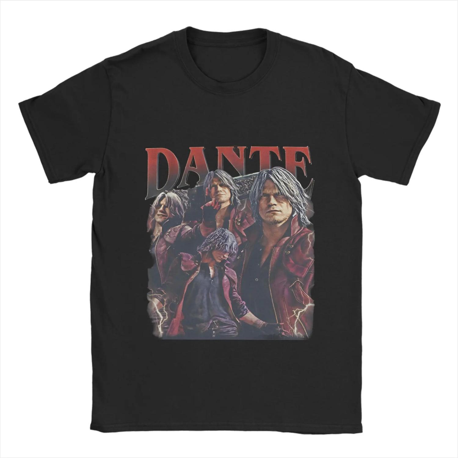 

Devil May Crys T-Shirt Summer Harajuku T Shirts Men Cotton O-Neck Oversize Clothes Short Sleeve Classic Tshirt S чёрный