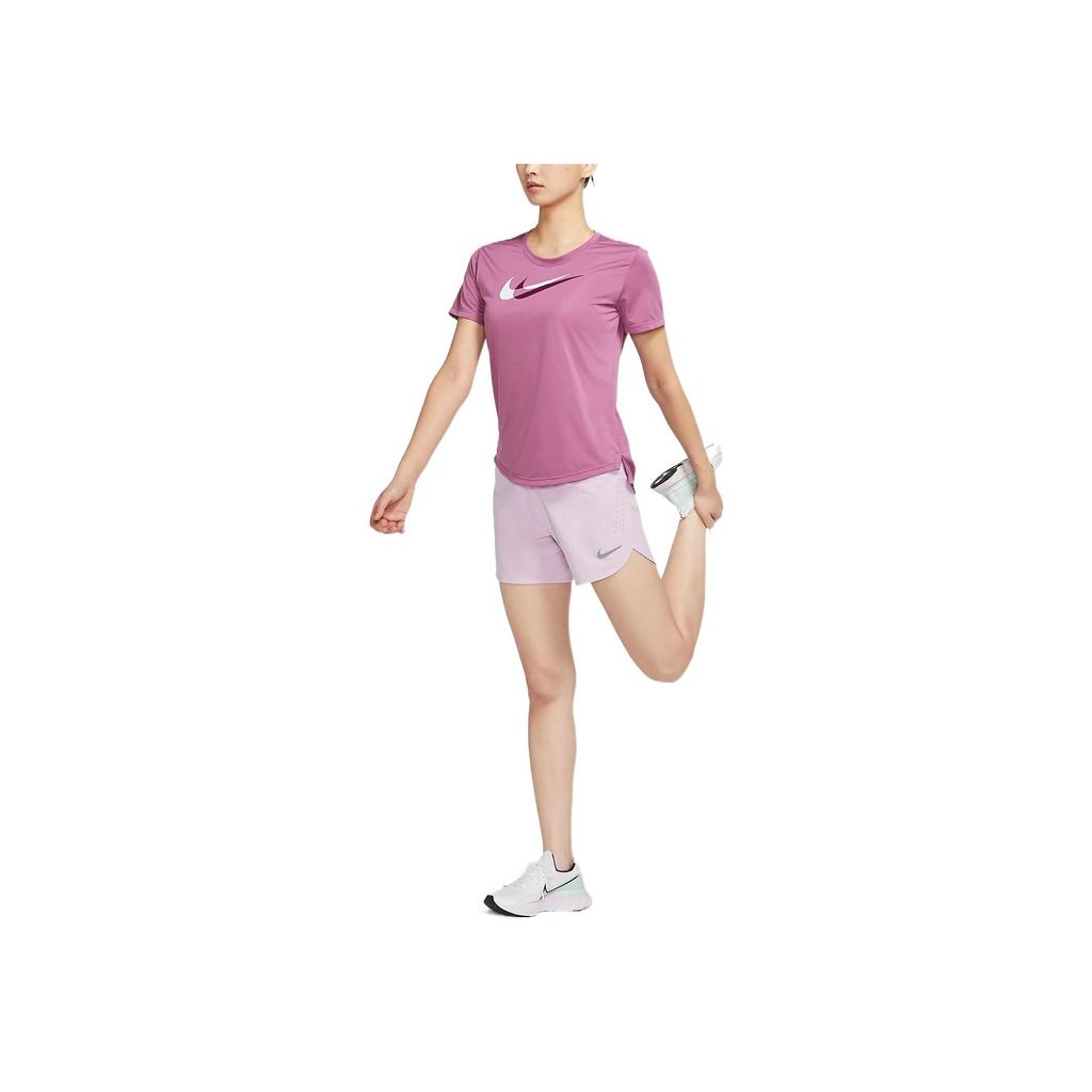 Nike Eclipse Solid Color Casual Running Shorts Women Shorts Pink Purple CZ9569-530