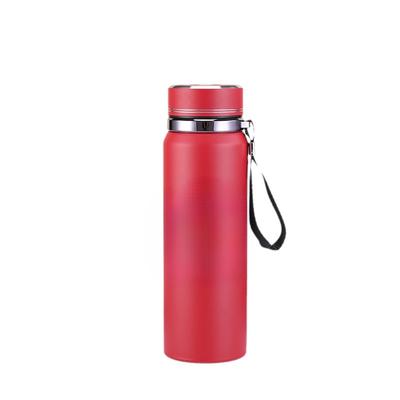 Edelstahl Henkeltasse Großes Fassungsvermögen Sonnenkanne Sportwasserflasche Outdoor Bergsteigen Reisekanne für Männer und Frauen.