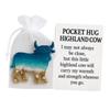 Positive Card Pocket Hug Gifts Miniature Figurine Inspirational Card  for Thoughtful Gift