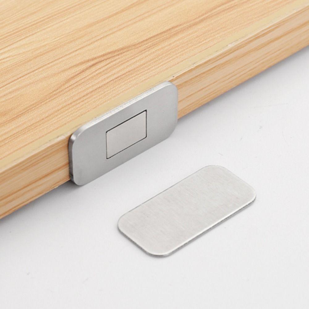 Ultra Thin Adhesive Cabinet Latch Self-Adhesive Magnetic Closures  Cabinet Door