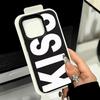 Englische Buchstaben Kuss Handyhülle Für Samsung S25 S24 S23 Ultra FE A56 A55 A53 A54 A34 A16 A35 A36 A26 A05S A06 A07 A15 A17 Abdeckung