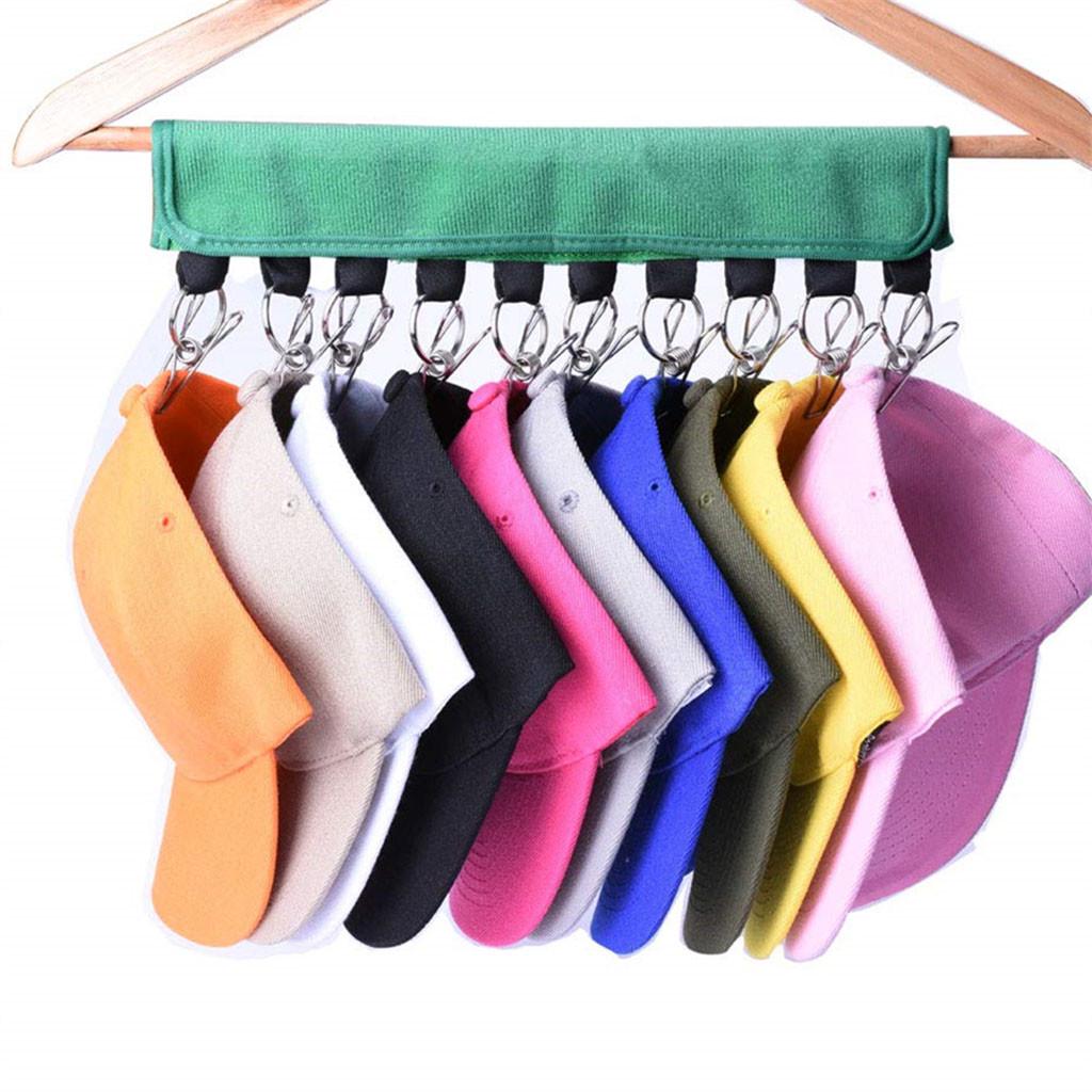 Closet Hat Organizer Hanger 10 Baseball Cap Holder Cleaner Keep Tidy  Rack