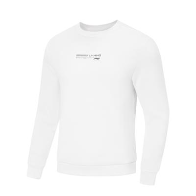 Li Ning Fitness Series Round Neck Logo Letter Stitching Casual Sports Sweatshirt Men Sweatshirt AWDV615-7