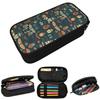 Vintage Beetle And Bug Insect Pattern Pencil Case for Boy Girl School Pen Box Pencil Bag Stationery Supplies Pen Holder Bag