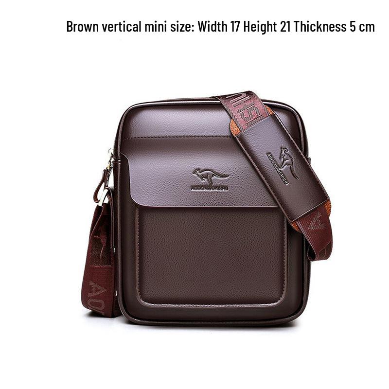 Kangaroo Men's Crossbody Bag - Single Shoulder Bag for Business Travel and Casual Wear