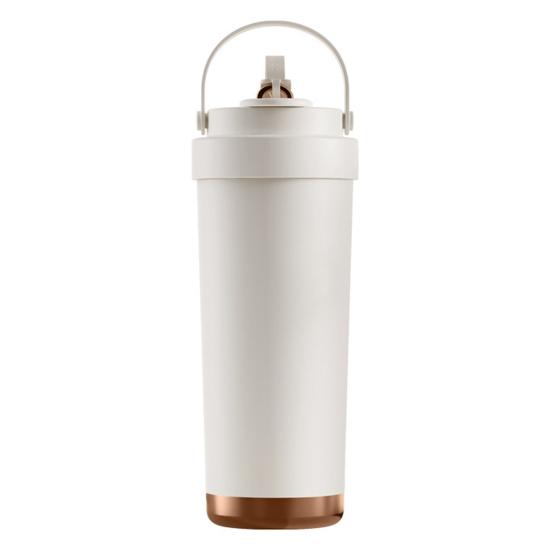 750ml Stainless Steel Thermal Cup Double Wall Vacuum Insulated Mug with Leak-Proof Lid Three-in-One Spout Design Coffee Cup