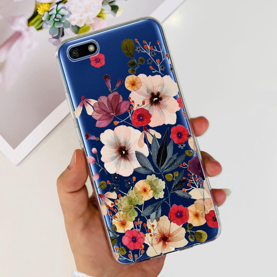 For Huawei Y5 Lite 2018 Case DRA-LX5 Luxury Painted Back Cover Clear Silicone Soft Phone Case For Huawei Y5 Prime Y 5 2018 Shell