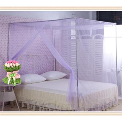 2025 New Double Bed Lace Bed Mosquito Insect Netting Mesh Canopy Princess Full Size Bedding Net Polyester White Pink Blue Purple