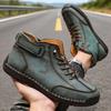 Men's Ankle Boots Casual Retro Leather Shoes Comfort Lace-up N-slip 2026 New Arrival Lightweight Soft Sole Breath Work Shoes