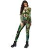Fall Halloween Bloody Nurse Jumpsuit Digital Print New Tights