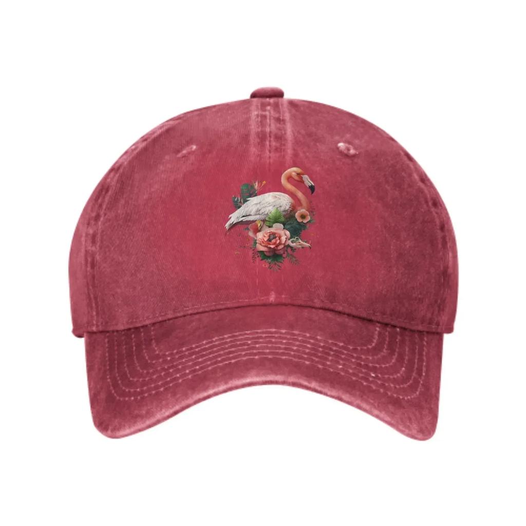 Flamingo Baseball Caps for Unisex WoUnisex Adjustable Fashion Casual Trucker Hats for Outdoor Fishing Activities