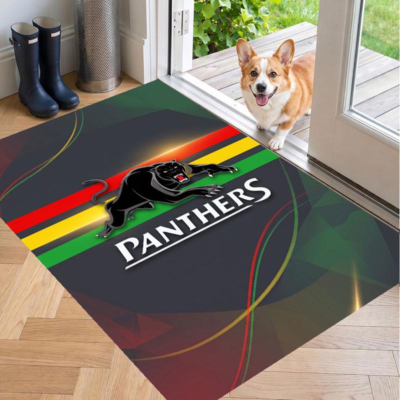 Soft Floor Carpet Penrith Panthers Pattern Area Rug Decorative Mat For Home Room Decoration