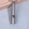 High Quality 304 Stainless Steel Emergency Whistle Safety Whistle Keychain For Team Sports Outdoor Hiking Camping Survival