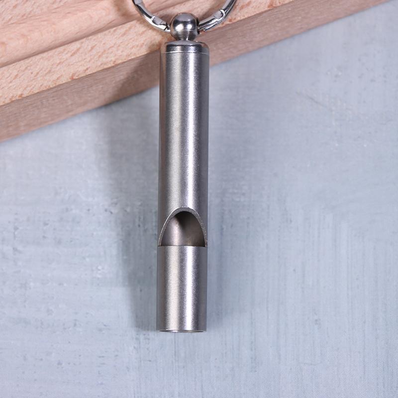 High Quality 304 Stainless Steel Emergency Whistle Safety Whistle Keychain For Team Sports Outdoor Hiking Camping Survival
